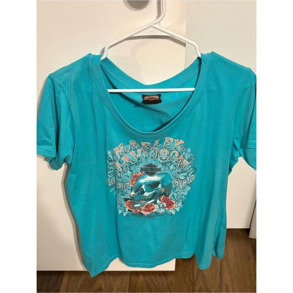 Harley-Davidson Florence SC Skull & Rose Graphic Tee